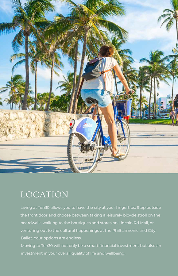 Ten 30 South Beach Miami Beach Amenities